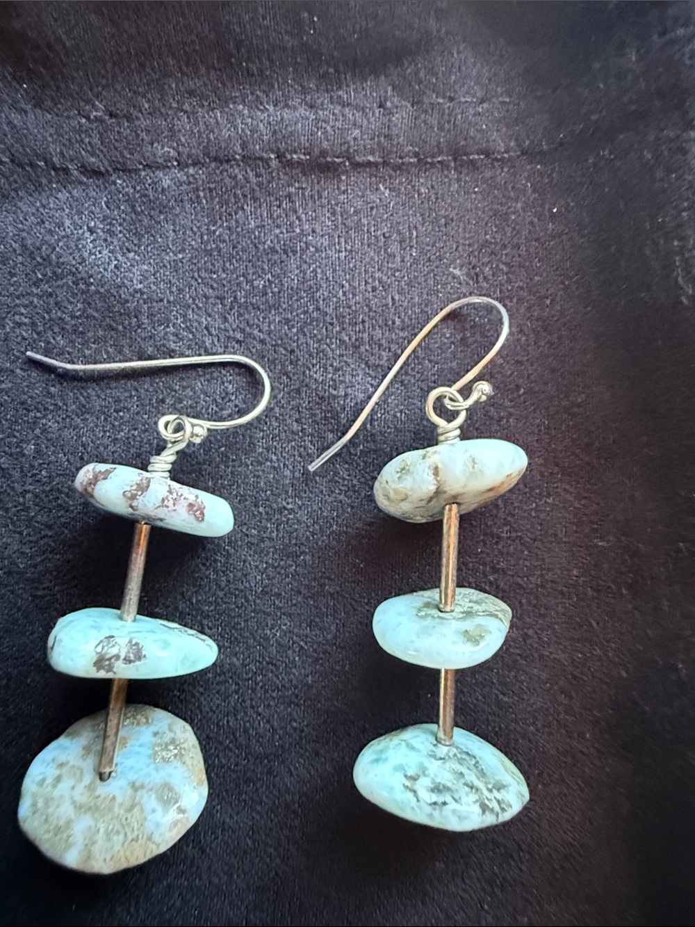 Handcrafted Turquoise Bead Drop Earrings - Women Jewelry